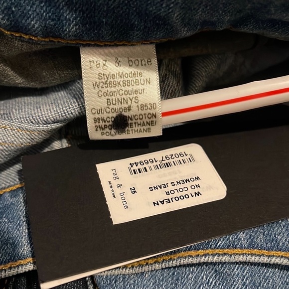 RAG & BONE The Waverly Straight Crop Jeans 25 - Picture 12 of 14